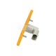 SIDE MARKER LIGHT ORANGE 120MMx45MM WITH CLIPS SOCKET